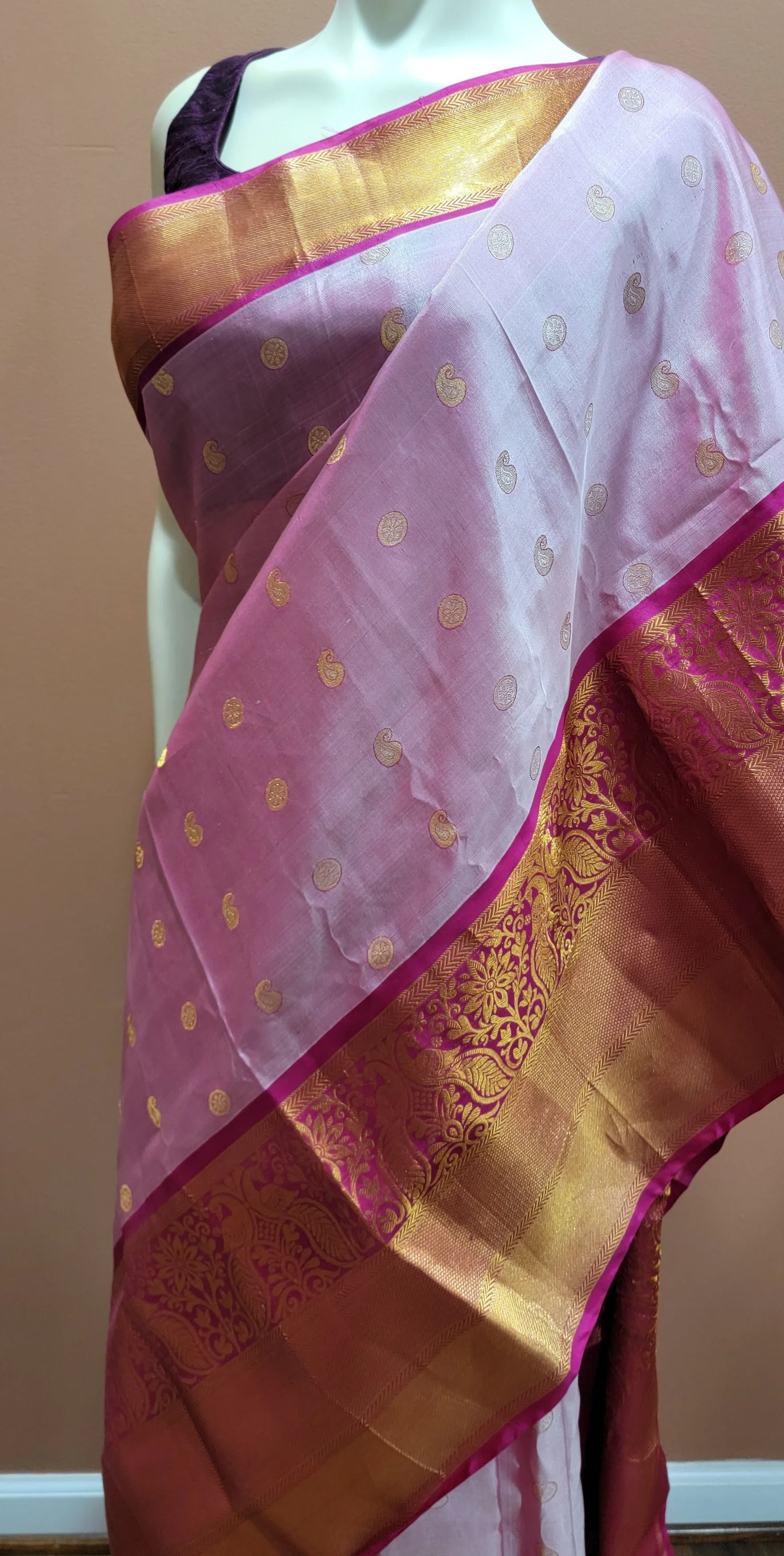 Gadwal Pattu Saree w/ Custom Blouse