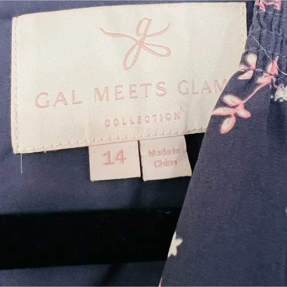 Gal Meets Glam Kelsey Ditsy Floral Dress Size 14