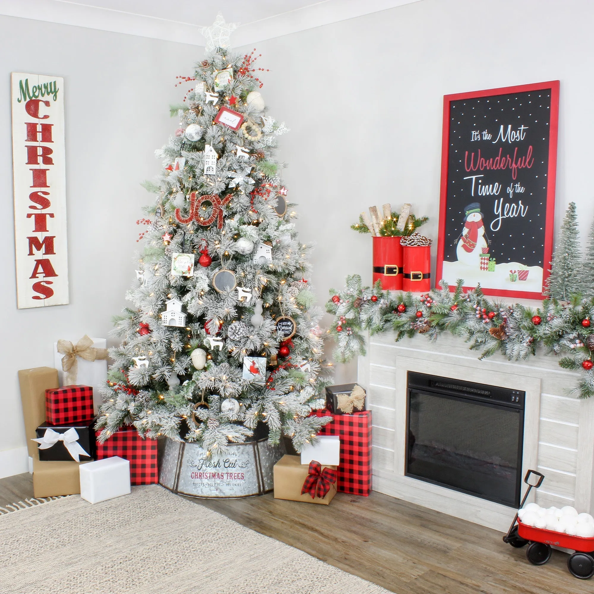 Galvanized Metal Christmas Tree Collar