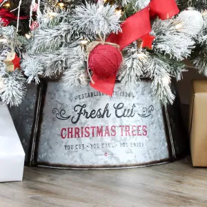 Galvanized Metal Christmas Tree Collar