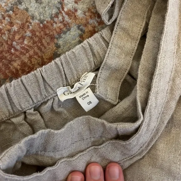 Garnet Hill linen, pencil skirt size 8