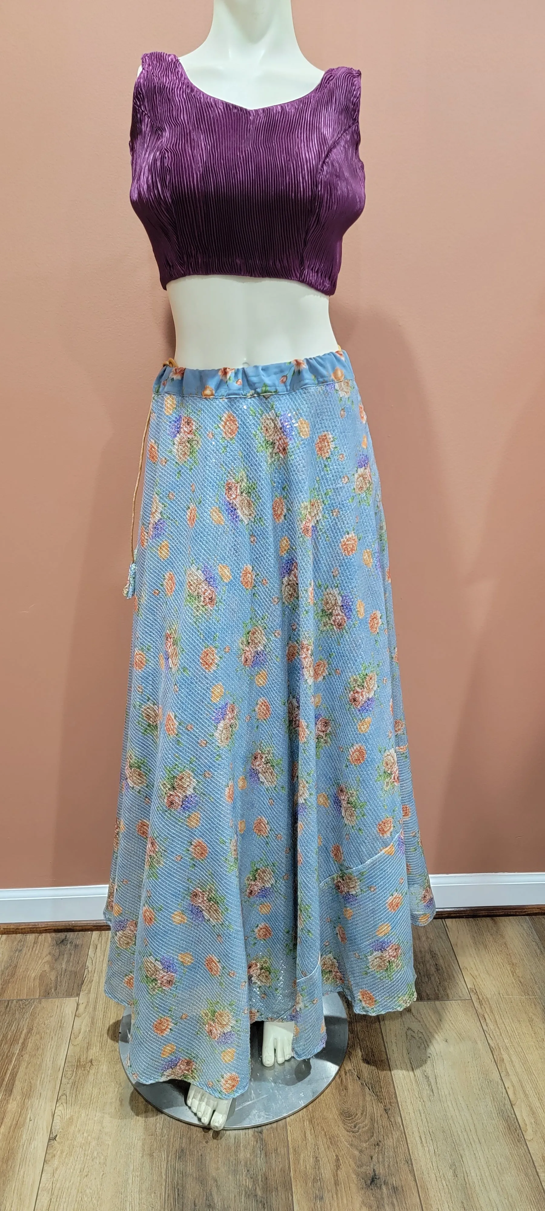 Georgette Sequence Lehenga Set