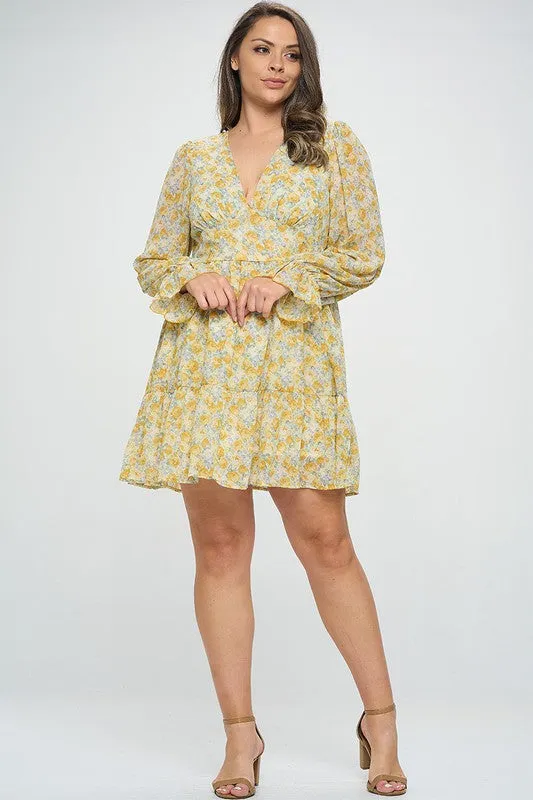 Gianna Mini Dress - Mustard