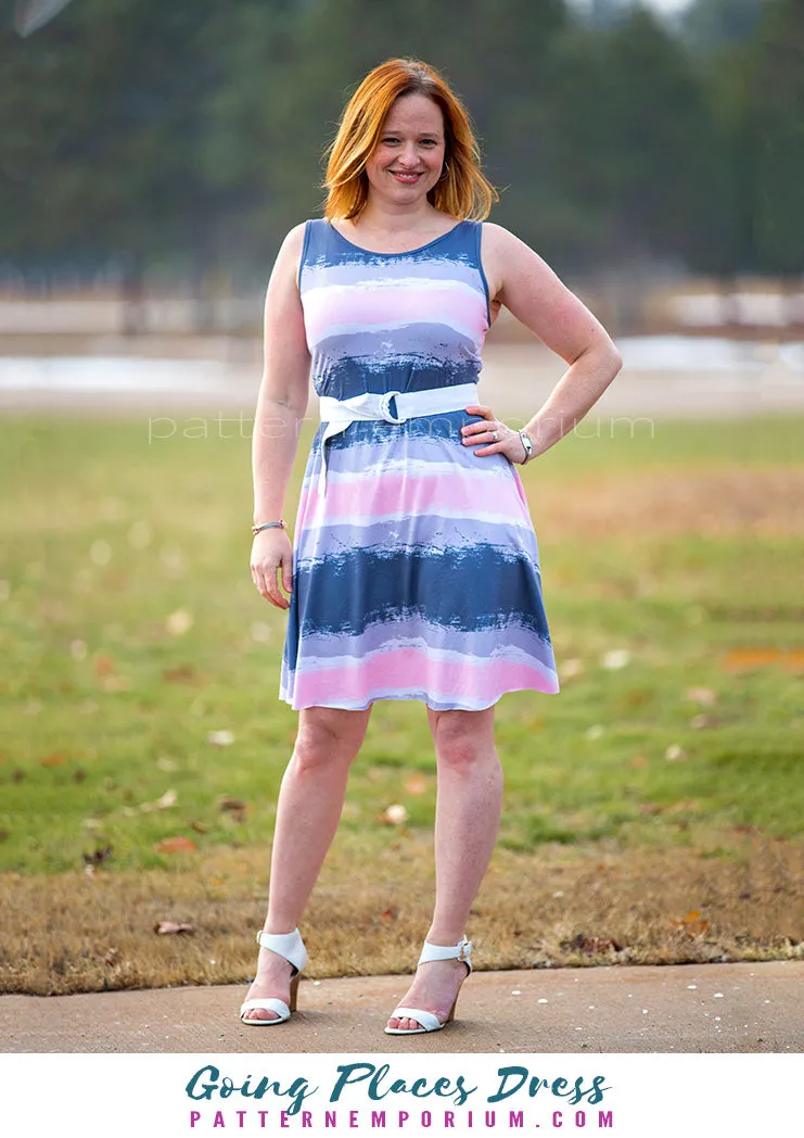 Going Places | Fit-Flare & Fitted Dress Sewing Pattern