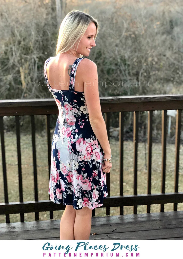 Going Places | Fit-Flare & Fitted Dress Sewing Pattern