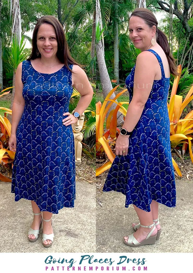 Going Places | Fit-Flare & Fitted Dress Sewing Pattern