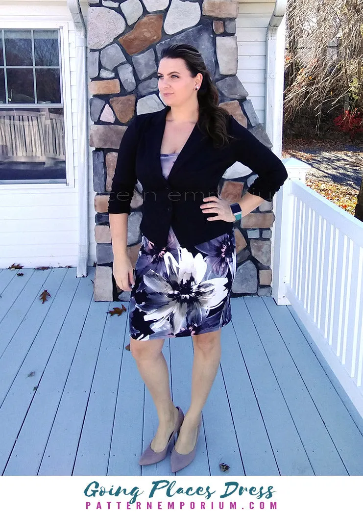 Going Places | Fit-Flare & Fitted Dress Sewing Pattern