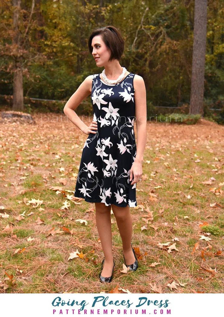 Going Places | Fit-Flare & Fitted Dress Sewing Pattern