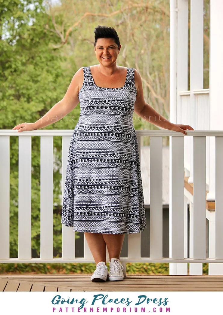 Going Places | Fit-Flare & Fitted Dress Sewing Pattern