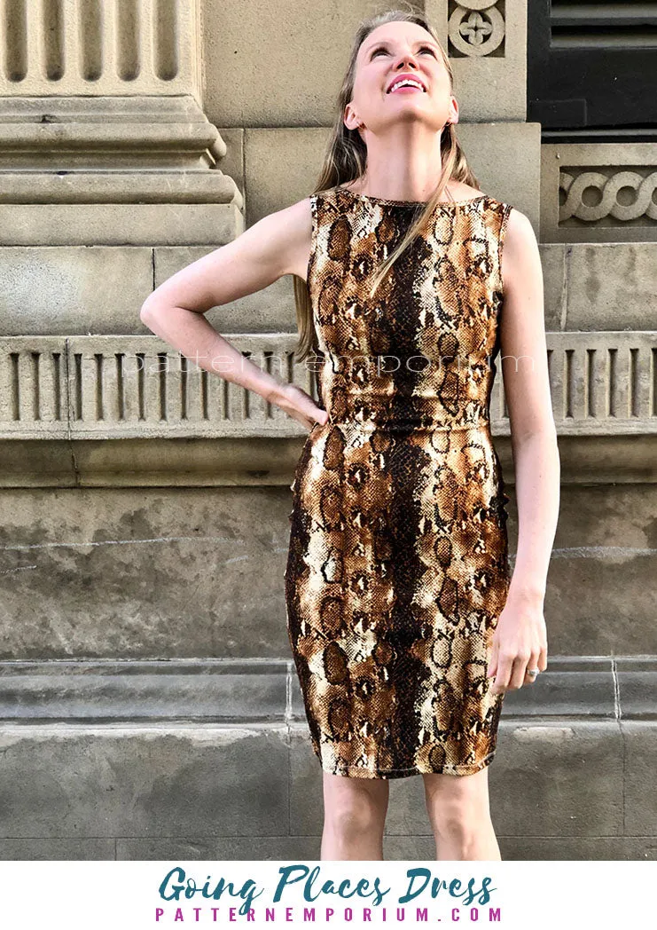 Going Places | Fit-Flare & Fitted Dress Sewing Pattern