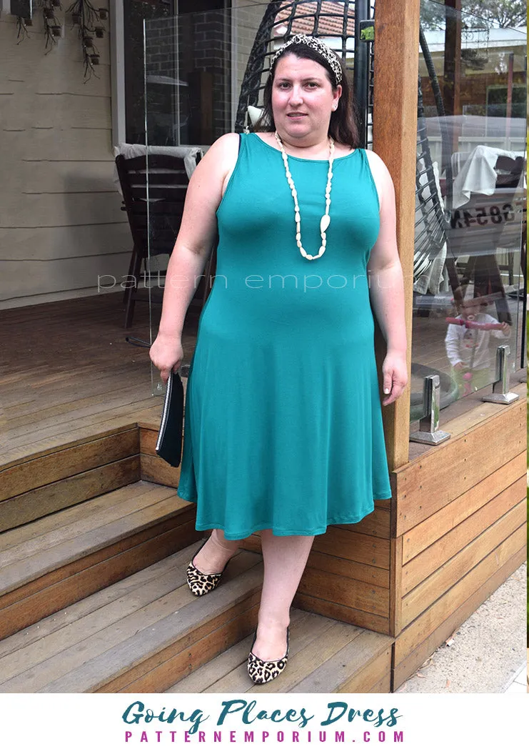 Going Places | Fit-Flare & Fitted Dress Sewing Pattern