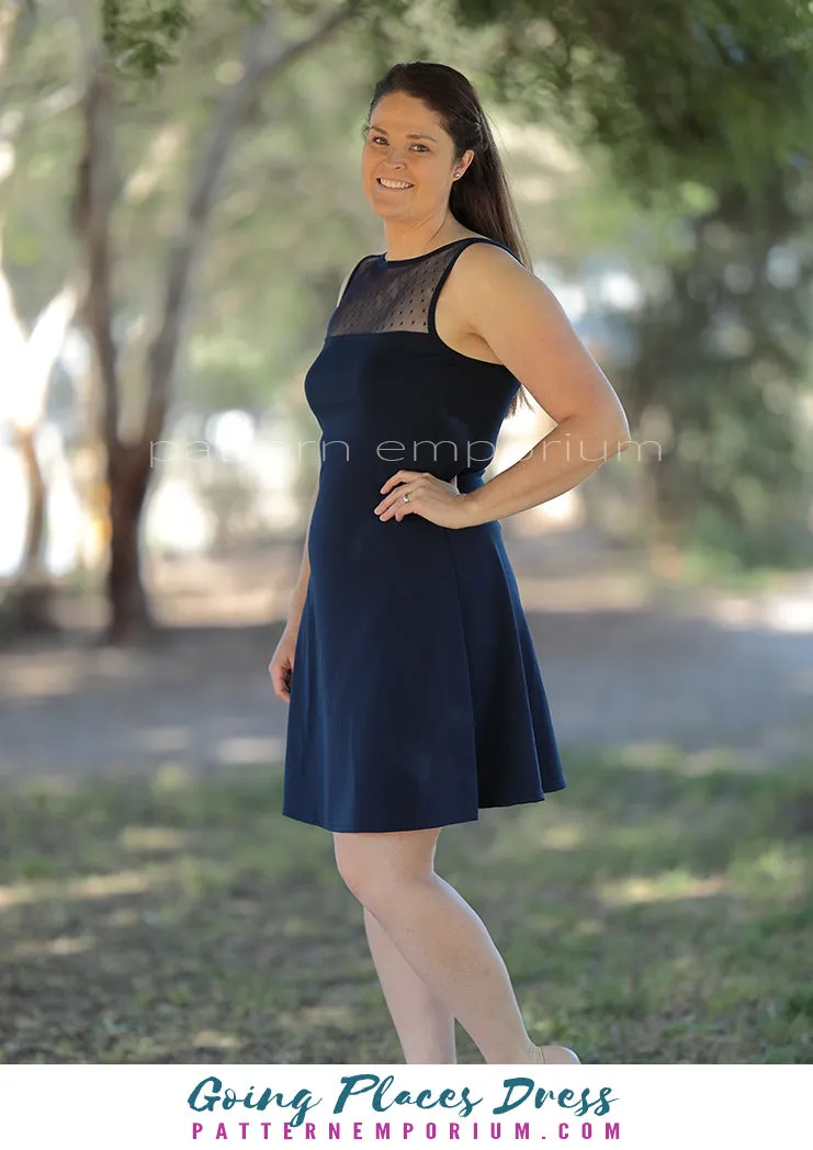 Going Places | Fit-Flare & Fitted Dress Sewing Pattern
