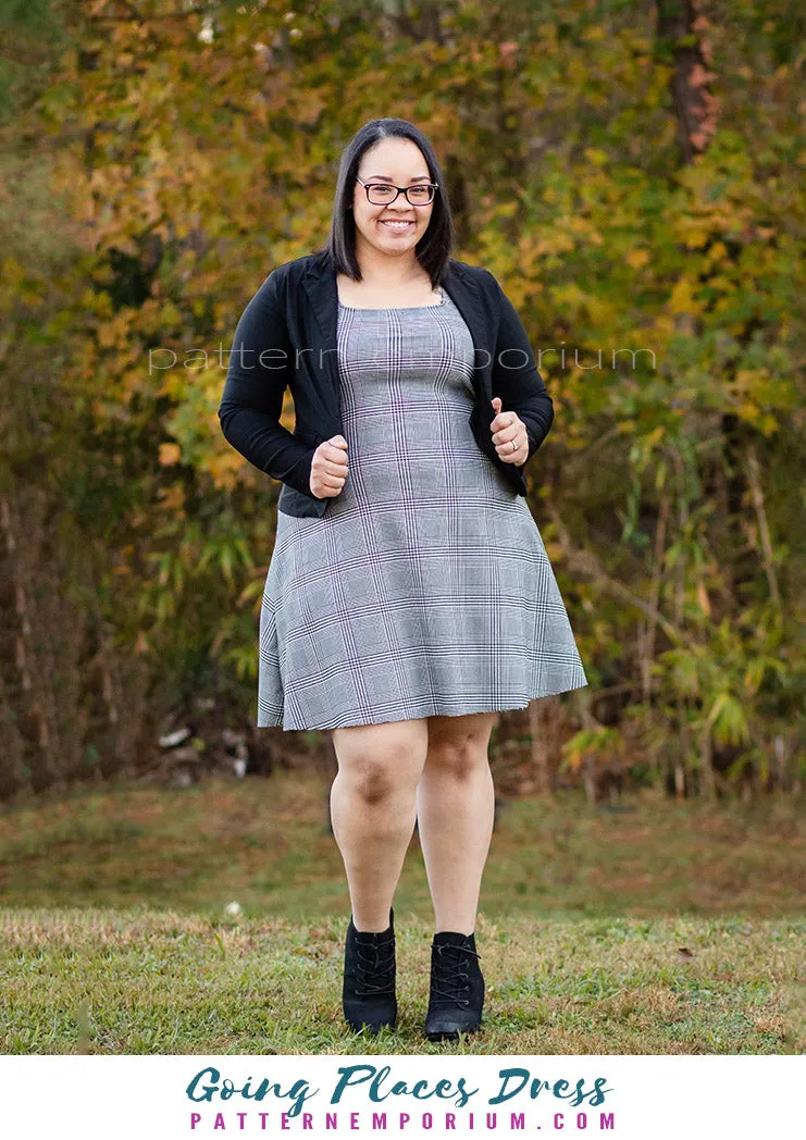 Going Places | Fit-Flare & Fitted Dress Sewing Pattern