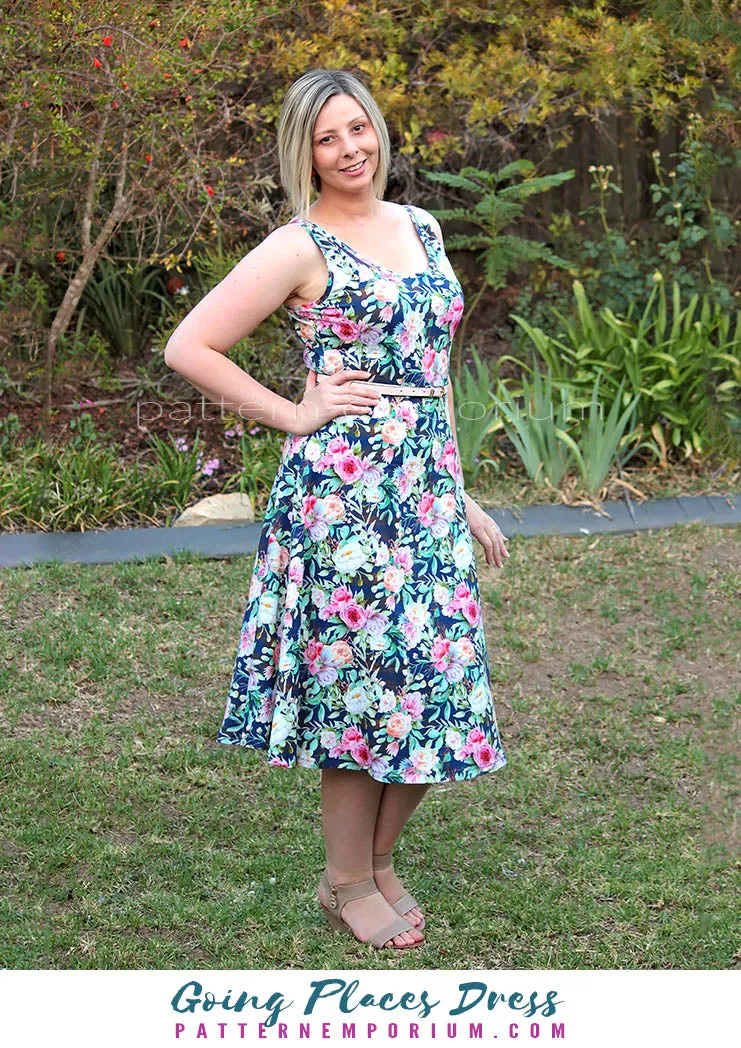 Going Places | Fit-Flare & Fitted Dress Sewing Pattern