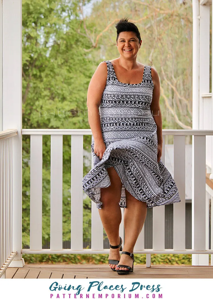 Going Places | Fit-Flare & Fitted Dress Sewing Pattern