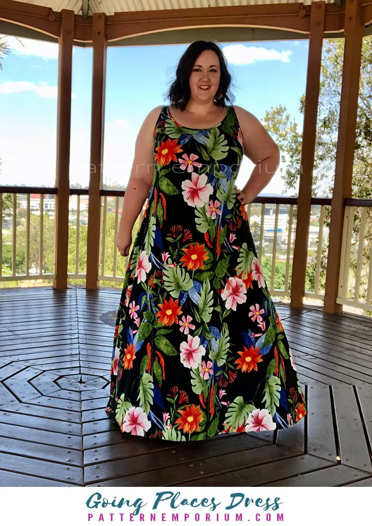 Going Places | Fit-Flare & Fitted Dress Sewing Pattern