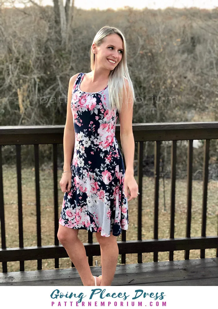 Going Places | Fit-Flare & Fitted Dress Sewing Pattern