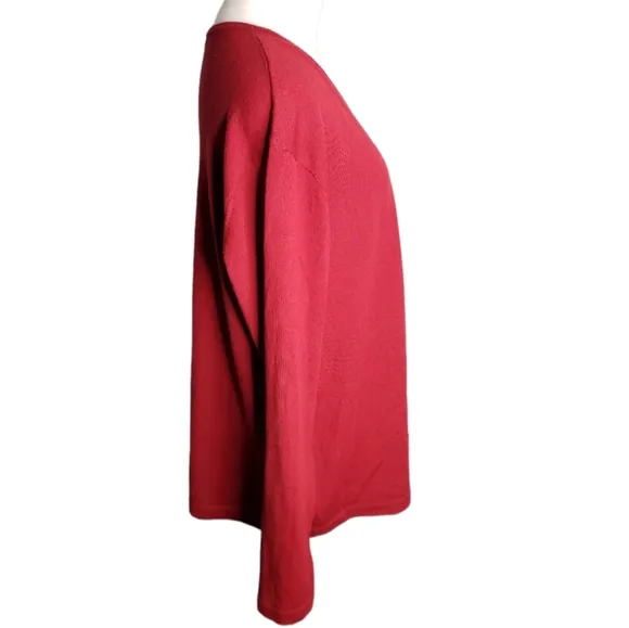 Halogen Merino Wool Blend V-neck Holiday Gorp Solid Color Nordstrom Sweater XL