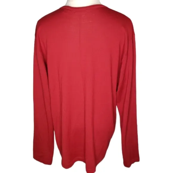 Halogen Merino Wool Blend V-neck Holiday Gorp Solid Color Nordstrom Sweater XL
