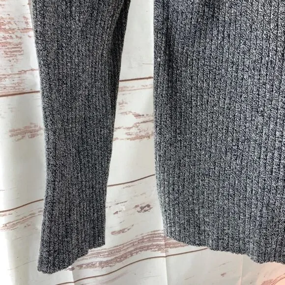 H&amp;M Grey Cabled Mock Turtleneck  Sweater Women  XL