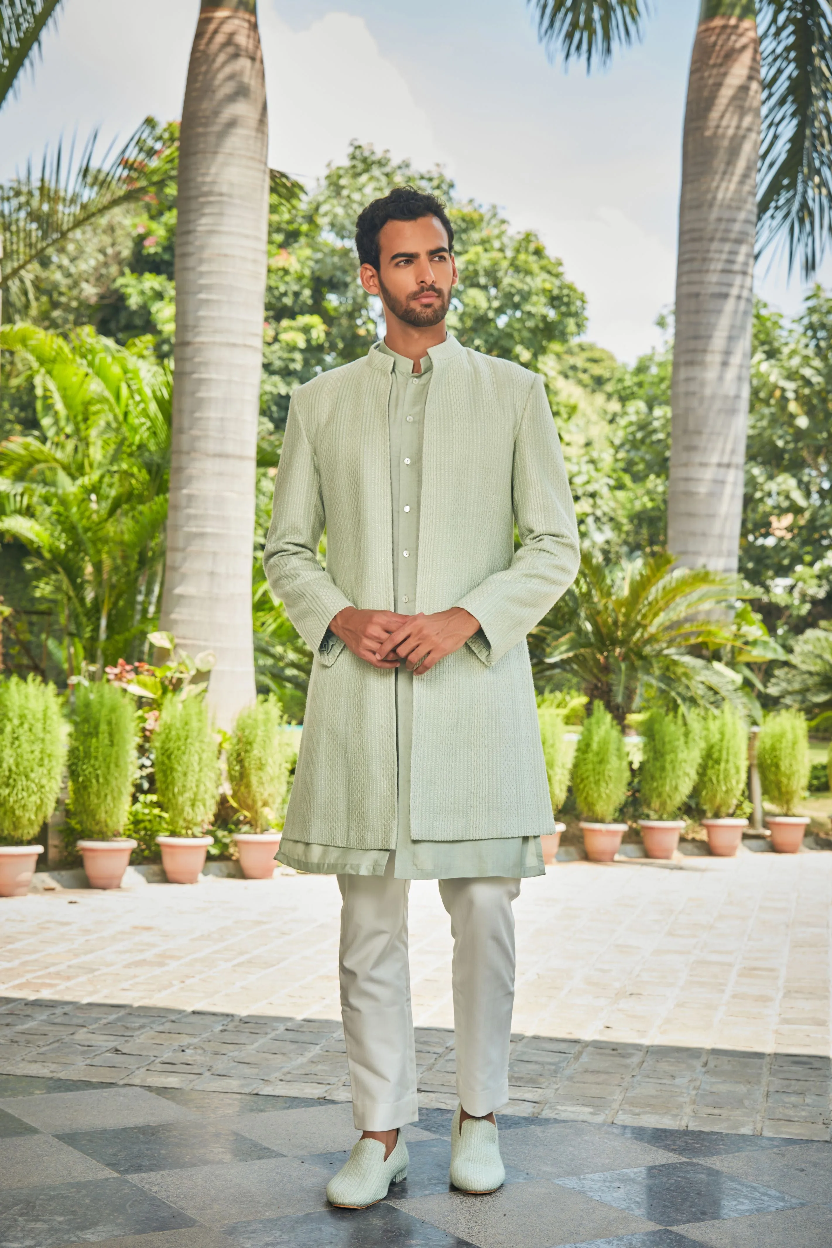 Harit  Open Jacket with Kurta Set