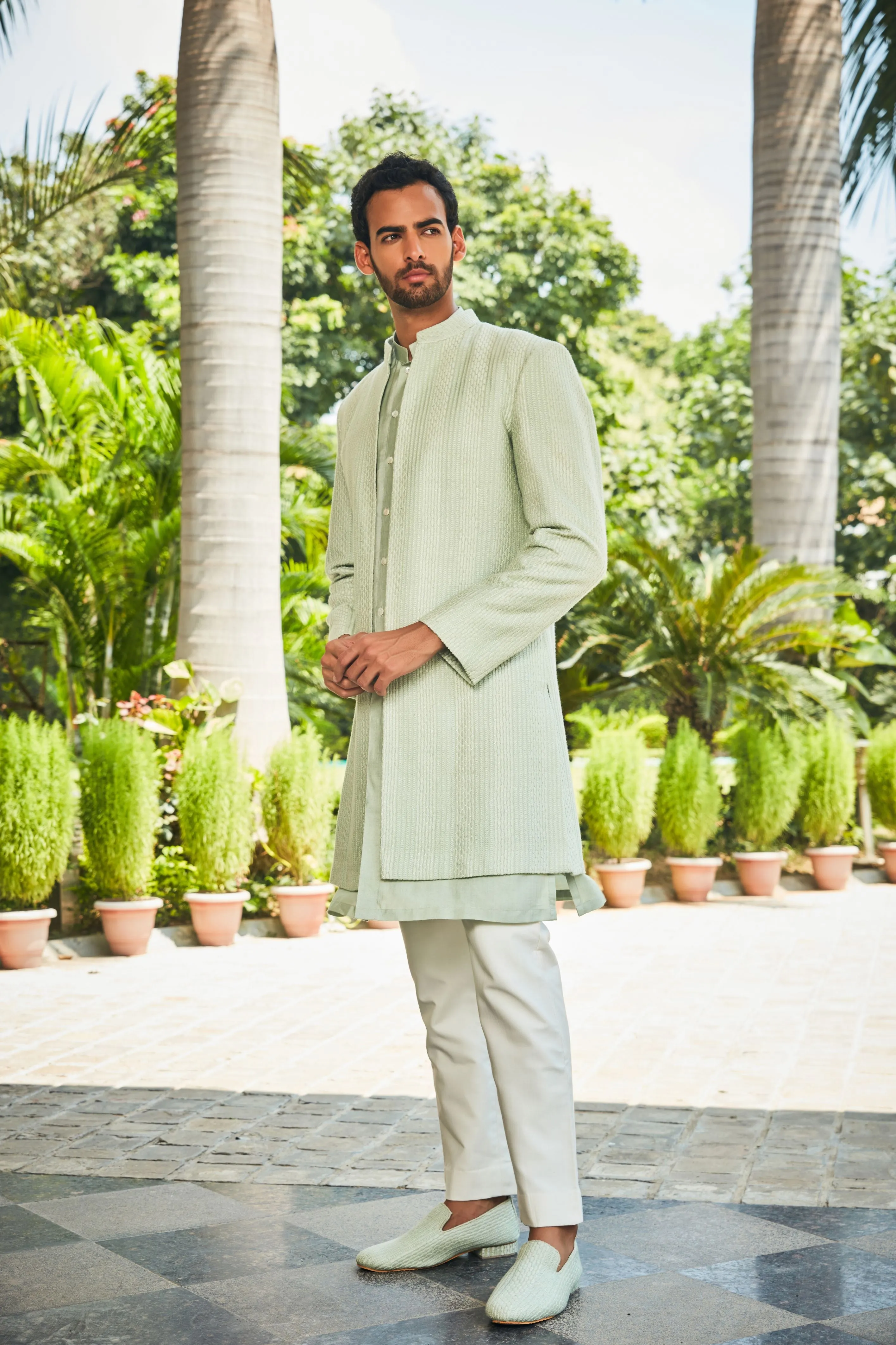 Harit  Open Jacket with Kurta Set