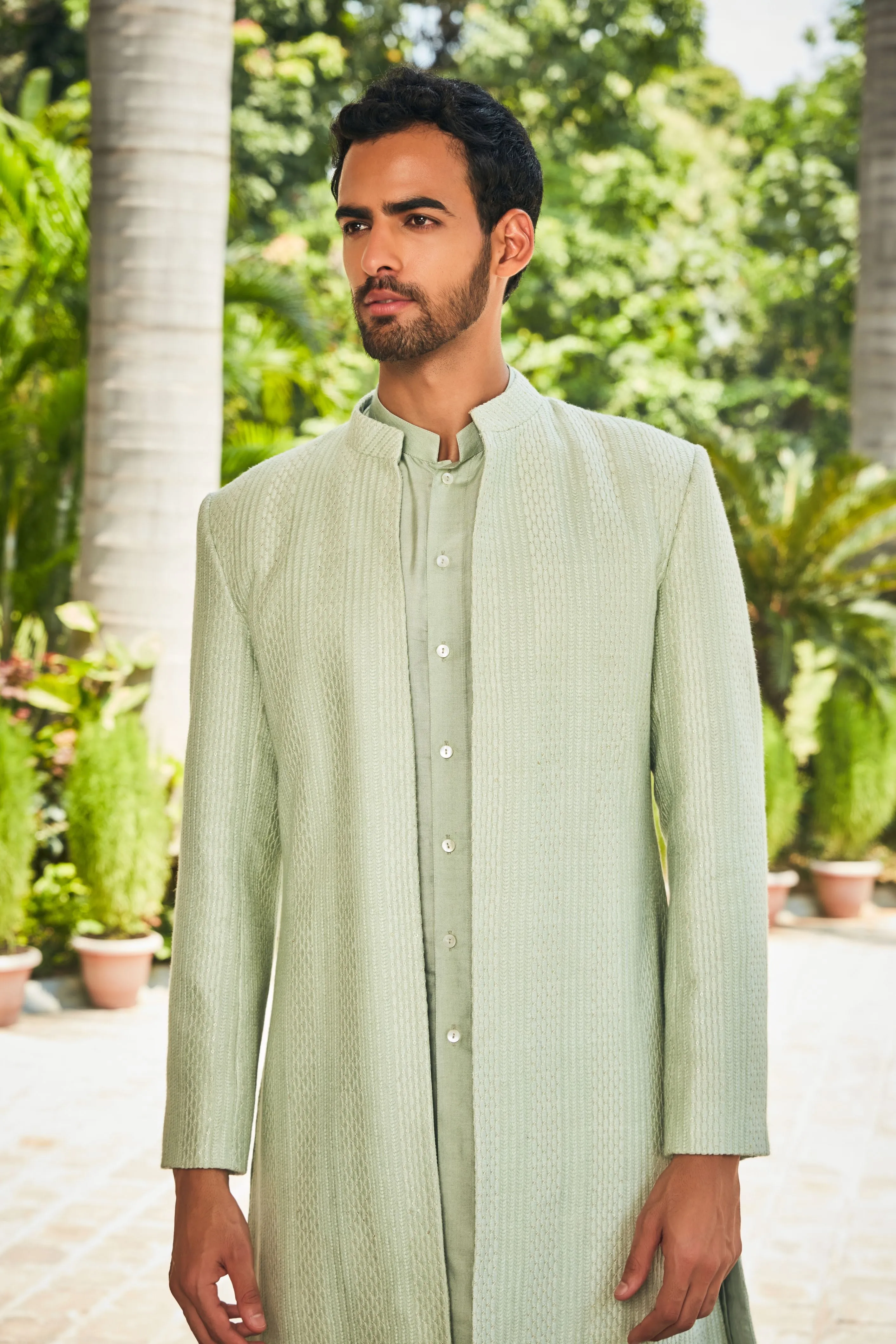 Harit  Open Jacket with Kurta Set