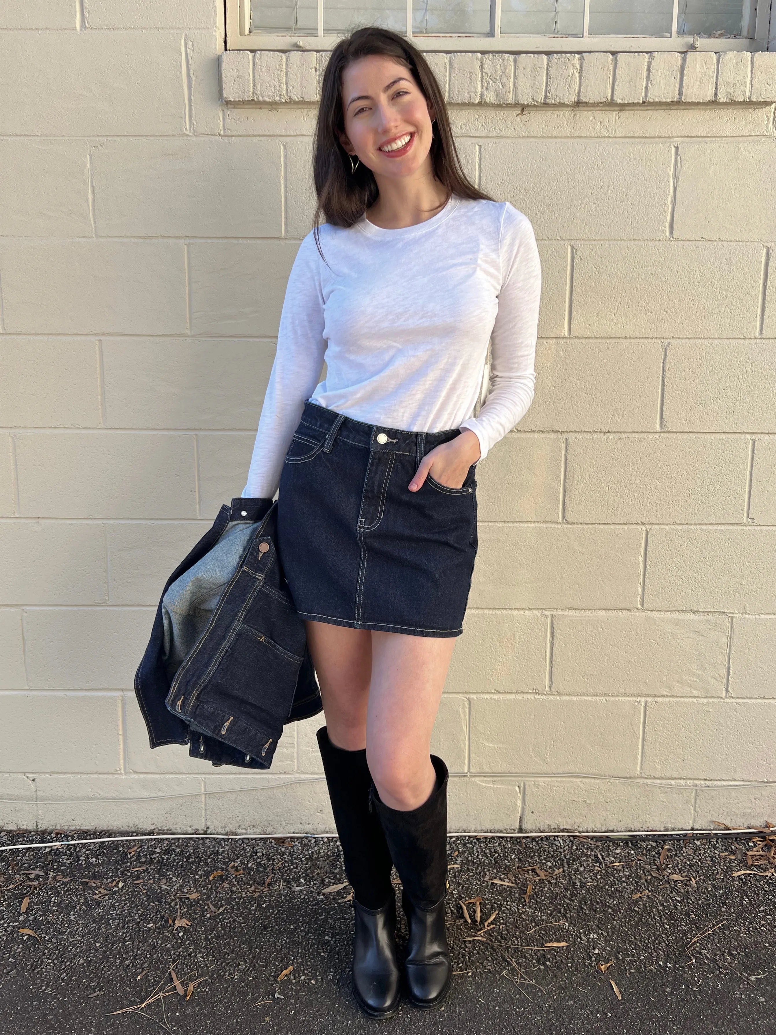 Harley Dark Wash Denim Mini Skirt