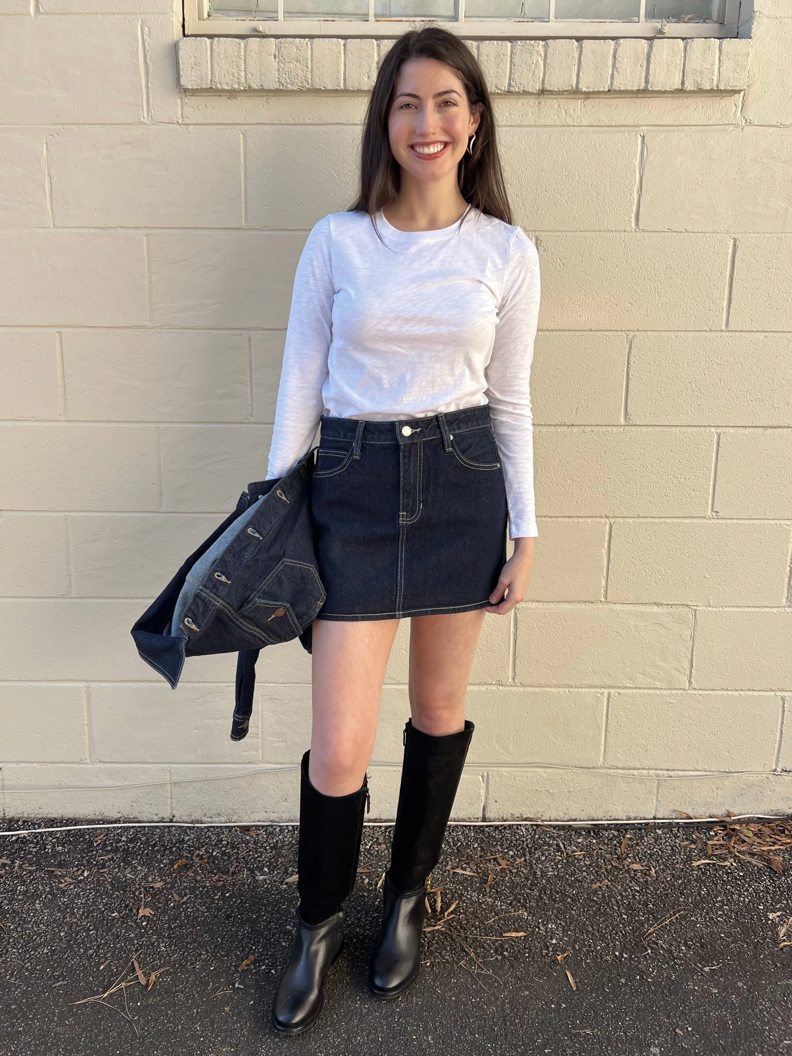 Harley Dark Wash Denim Mini Skirt