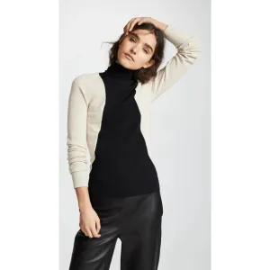 Helmut Lang Colorblock Wool Turtleneck Sweater Women’s Small