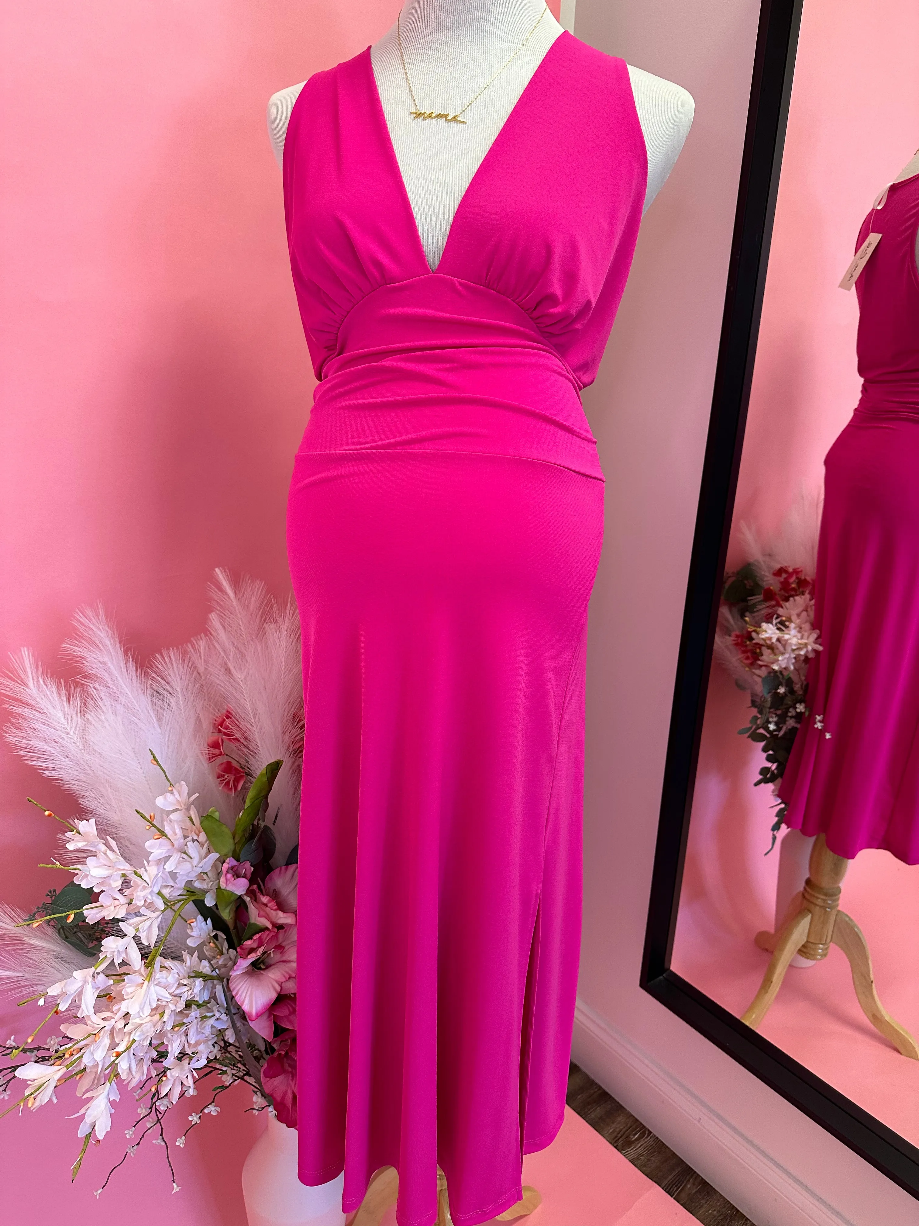 Henley Hot Pink Dress