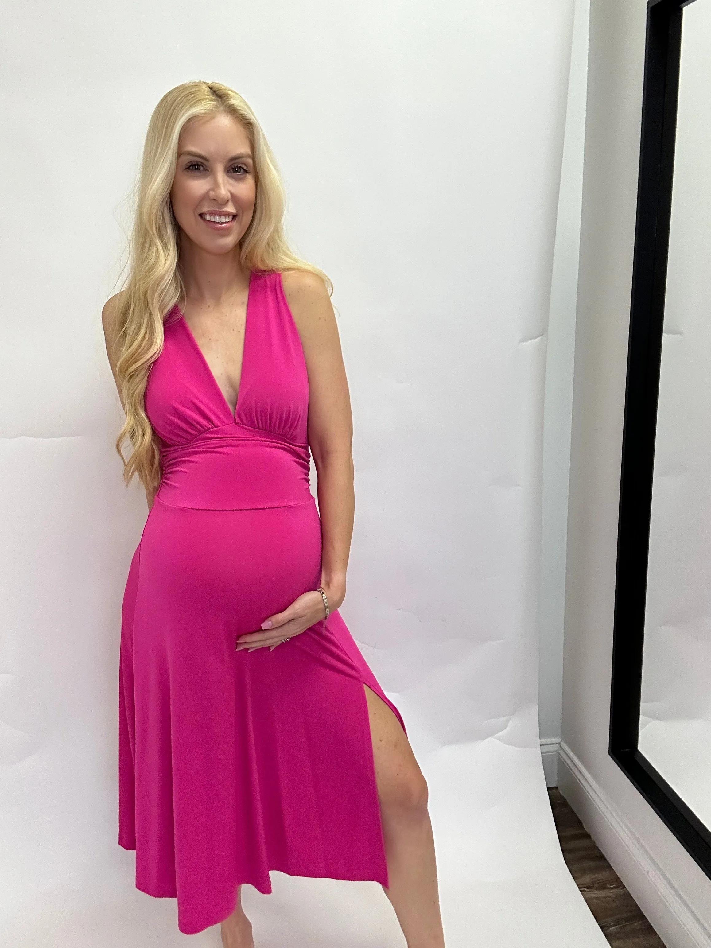 Henley Hot Pink Dress
