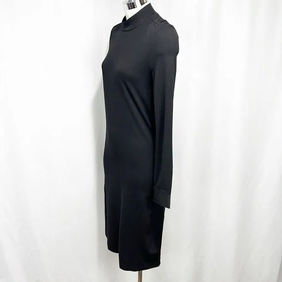 Initial Fashion No. 2 Long Sleeve Turtleneck Dress Black Size XS