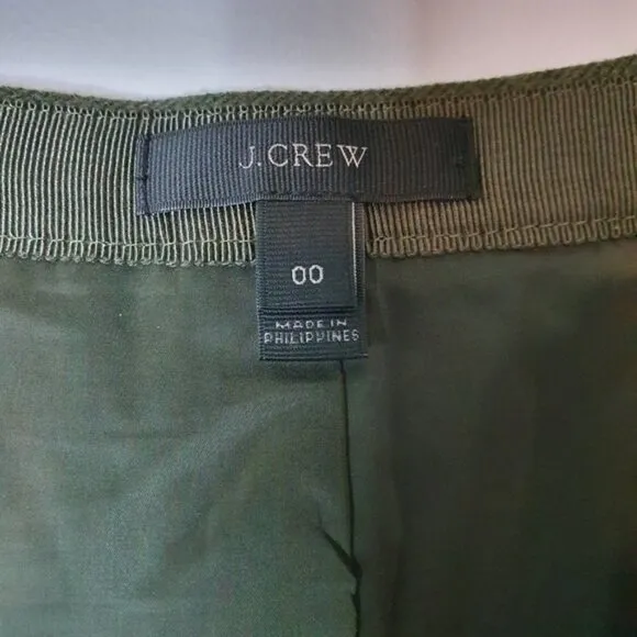 J. Crew Asymmetrical Wool Pencil Skirt Asymmetrical ZIP Pencil Skirt Size 00
