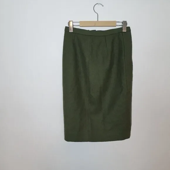 J. Crew Asymmetrical Wool Pencil Skirt Asymmetrical ZIP Pencil Skirt Size 00