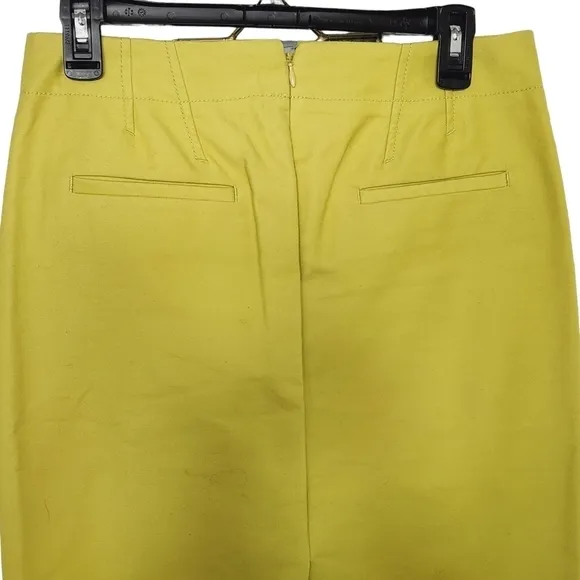 J. Crew No. 2 Pencil Greenish/Yellow Skirt Size 2