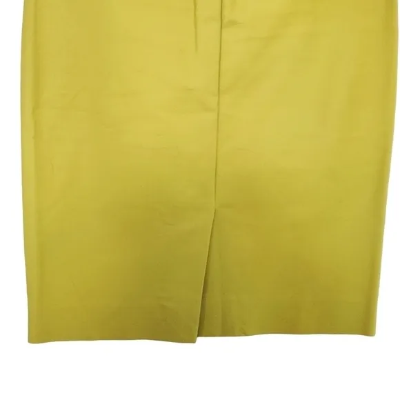 J. Crew No. 2 Pencil Greenish/Yellow Skirt Size 2
