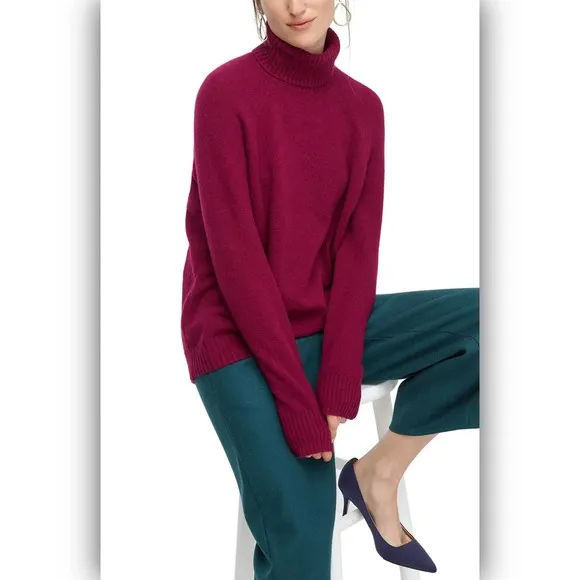 J Crew Supersoft Turtleneck Sweater Pullover L
