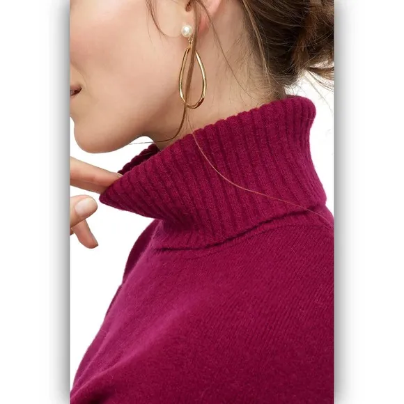 J Crew Supersoft Turtleneck Sweater Pullover L