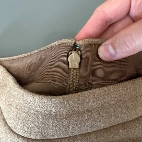 J. Crew Tan Wool No.2 Pencil Skirt