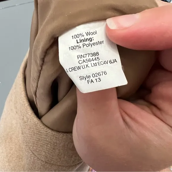 J. Crew Tan Wool No.2 Pencil Skirt