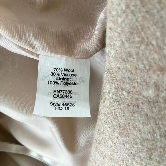 J. Crew Tan Wool Pencil Skirt Size 10