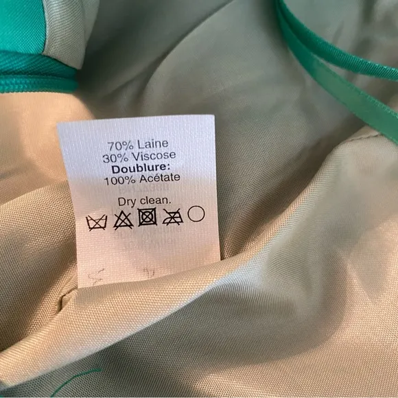 J Crew Wool The Pencil Skirt Jade Green