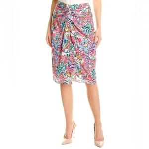 J. McLaughlin Blakely Floral Pencil Skirt in Rose Freshfield, Size 8