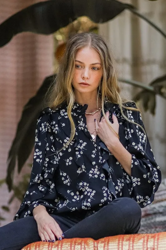 JANICE FLORAL BUTTONDOWN BLOUSE