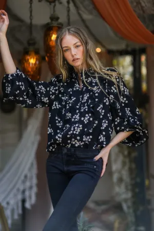 JANICE FLORAL BUTTONDOWN BLOUSE