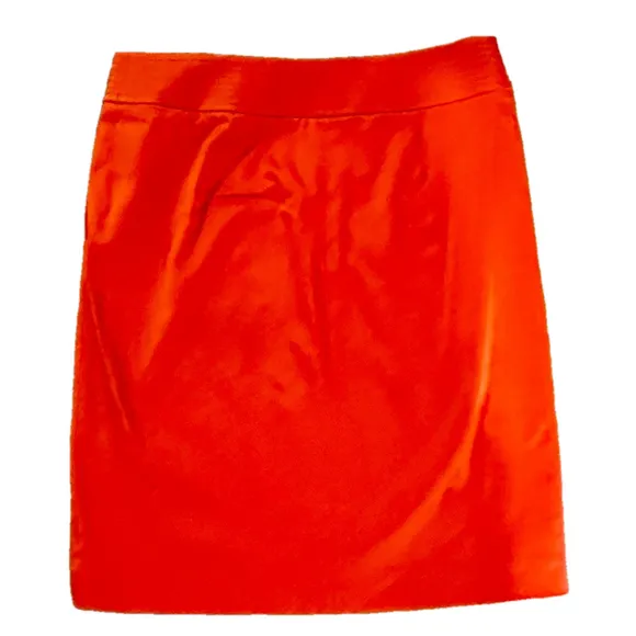 J.CREW Coral Pencil Skirt w Double Button Closure and Side Pocket Accents, Sz 2