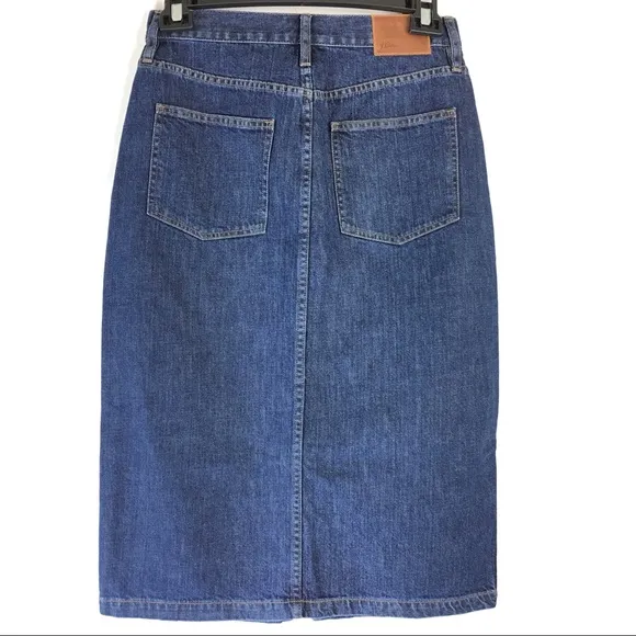 J.Crew Pencil Skirt Dark Wash