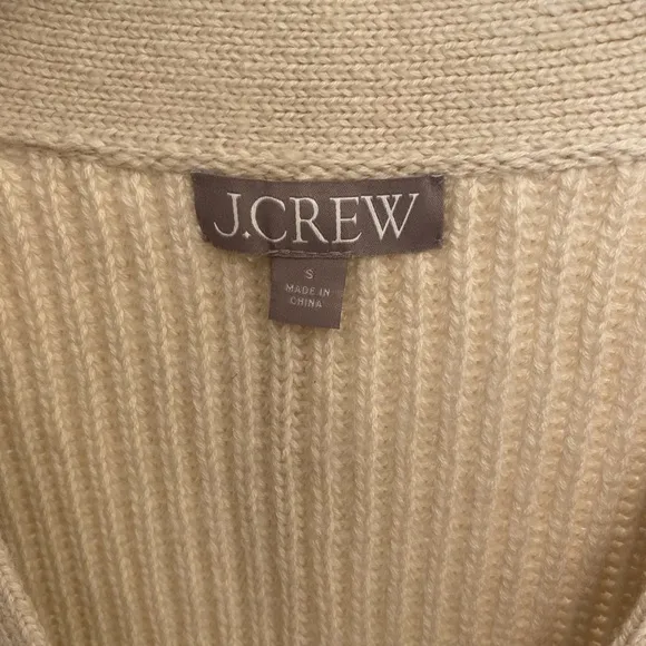 J.Crew Ribbed V-neck cardigan sweater