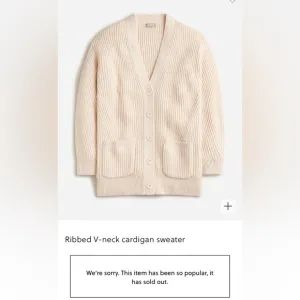 J.Crew Ribbed V-neck cardigan sweater